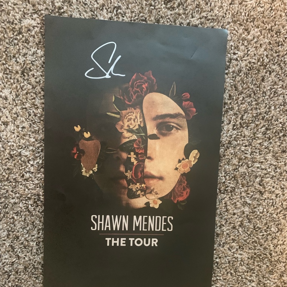 Shawn Mendes Signed Poster from 2019 Tour